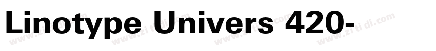 Linotype Univers 420字体转换
